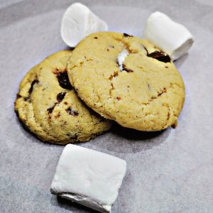 Galletas con chocolate y marshmallows